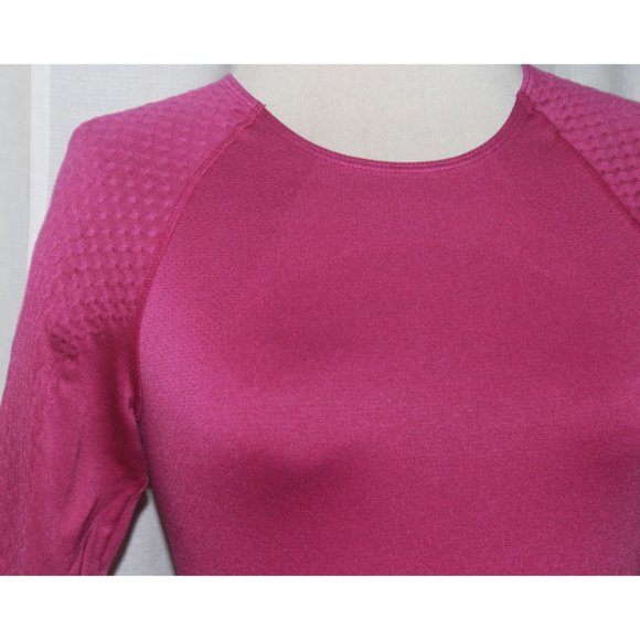Women's Champions Burgundy Dri-Tech Athletic Long Sleeve Stretch Top Size M - Picture 3 of 5